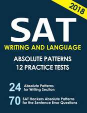 SAT Writing and Language Absolute Patterns