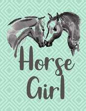 Horse Girl Notebook - Graph Paper, 5x5 Grid