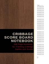 Cribbage Score Board Notebook