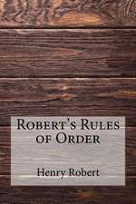 Robert's Rules of Order