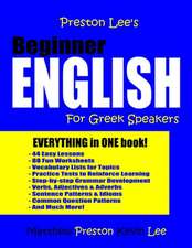 Preston Lee's Beginner English for Greek Speakers