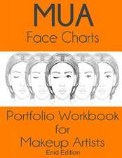 Mua Face Charts Portfolio Workbook for Makeup Artists Enid Edition