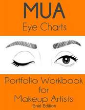 Mua Eye Charts Portfolio Workbook for Makeup Artists Enid Edition