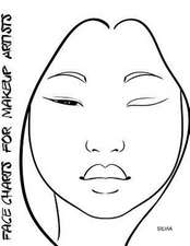 Face Charts for Makeup Artists Silvia