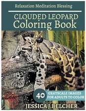 Clouded Leopard Coloring Book for Adults Relaxation Meditation Blessing