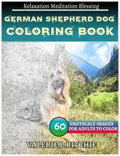 German Shepherd Dog Coloring Book for Grown-Ups for Relaxation