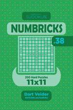 Sudoku Numbricks - 200 Hard Puzzles 11x11 (Volume 38)