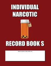 Individual Narcotic Record Book S