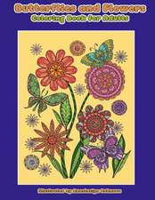 Butterflies and Flowers Coloring Book for Adults