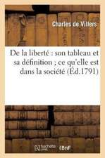 De la liberté