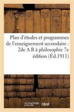 Plan d'études et programmes de l'enseignement secondaire
