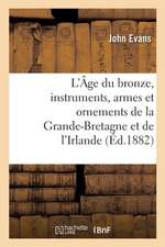 L'Âge Du Bronze, Instruments, Armes Et Ornements de la Grande-Bretagne Et de l'Irlande