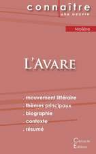 Fiche de lecture L'Avare de Molière (Analyse littéraire de référence et résumé complet)