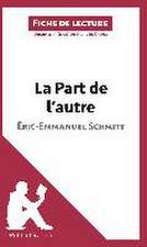 La Part de l'autre d'Éric-Emmanuel Schmitt (Fiche de lecture)