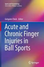 Acute and Chronic Finger Injuries in Ball Sports