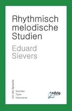 Sievers, E: Rhythmisch-Melodische Studien