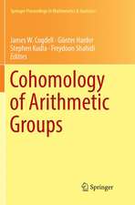 Cohomology of Arithmetic Groups: On the Occasion of Joachim Schwermer's 66th Birthday, Bonn, Germany, June 2016