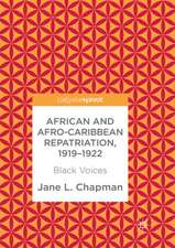 African and Afro-Caribbean Repatriation, 1919–1922: Black Voices