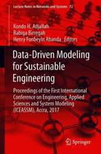 Data-Driven Modeling for Sustainable Engineering