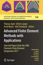 Advanced Finite Element Methods with Applications: Selected Papers from the 30th Chemnitz Finite Element Symposium 2017