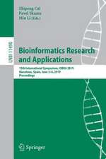 Bioinformatics Research and Applications: 15th International Symposium, ISBRA 2019, Barcelona, Spain, June 3–6, 2019, Proceedings