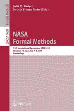 NASA Formal Methods: 11th International Symposium, NFM 2019, Houston, TX, USA, May 7–9, 2019, Proceedings