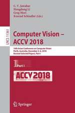 Computer Vision – ACCV 2018: 14th Asian Conference on Computer Vision, Perth, Australia, December 2–6, 2018, Revised Selected Papers, Part I