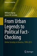 From Urban Legends to Political Fact-Checking: Online Scrutiny in America, 1990-2015