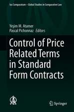 Control of Price Related Terms in Standard Form Contracts