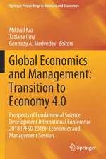 Global Economics and Management: Transition to Economy 4.0