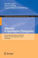 Advances in Quantitative Ethnography