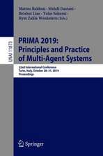 PRIMA 2019: Principles and Practice of Multi-Agent Systems: 22nd International Conference, Turin, Italy, October 28–31, 2019, Proceedings