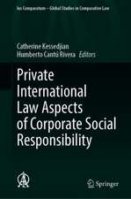 Private International Law Aspects of Corporate Social Responsibility