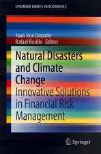 Natural Disasters and Climate Change: Innovative Solutions in Financial Risk Management