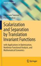 Scalarization and Separation by Translation Invariant Functions