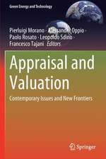 Appraisal and Valuation: Contemporary Issues and New Frontiers