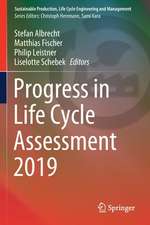 Progress in Life Cycle Assessment 2019