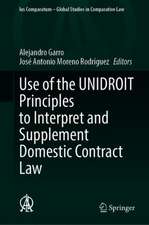 Use of the UNIDROIT Principles to Interpret and Supplement Domestic Contract Law