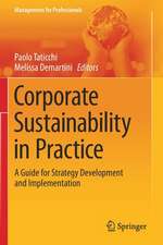 Corporate Sustainability in Practice: A Guide for Strategy Development and Implementation