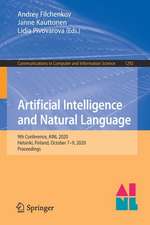 Artificial Intelligence and Natural Language: 9th Conference, AINL 2020, Helsinki, Finland, October 7–9, 2020, Proceedings