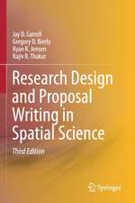 Research Design and Proposal Writing in Spatial Science