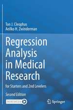 Regression Analysis in Medical Research: for Starters and 2nd Levelers