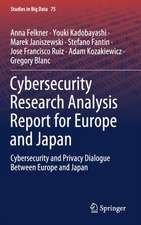 Cybersecurity Research Analysis Report for Europe and Japan: Cybersecurity and Privacy Dialogue Between Europe and Japan