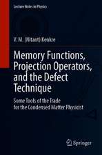 Memory Functions, Projection Operators, and the Defect Technique: Some Tools of the Trade for the Condensed Matter Physicist