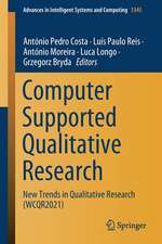 Computer Supported Qualitative Research: New Trends in Qualitative Research (WCQR2021)