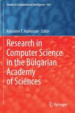 Research in Computer Science in the Bulgarian Academy of Sciences