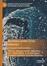 Business Under Crisis Volume I: Contextual Transformations