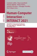 Human-Computer Interaction – INTERACT 2021: 18th IFIP TC 13 International Conference, Bari, Italy, August 30 – September 3, 2021, Proceedings, Part V