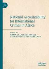 National Accountability for International Crimes in Africa