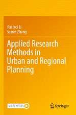 Applied Research Methods in Urban and Regional Planning